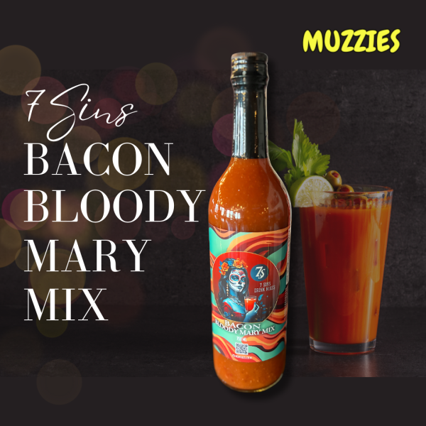 7 Sins Bacon Bloody Mary Mix – 750ml (3, 6, or 12 Bottles)