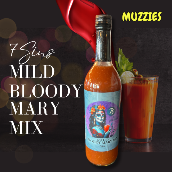 7 Sins Bloody Mary Mix – MILD – 750ml (3, 6, or 12 Bottles)