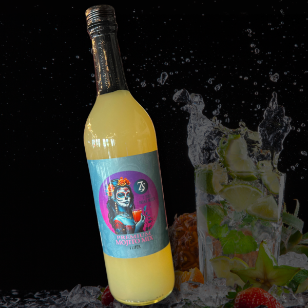 7 Sins Mojito Mix – MEDIUM - 1 Liter (3, 6, or 12 Bottles)