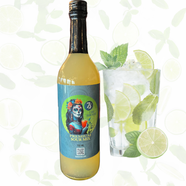 7 Sins Sour Mix – MEDIUM - 750ml (3, 6, or 12 Bottles)